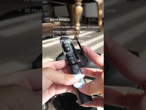 Unboxing the BOYA Magic, An AI-Powered Transformable Wireless Microphone