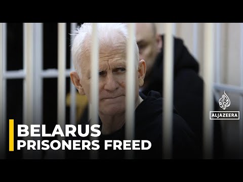 Belarus frees 123 prisoners including Ales Bialiatski as US lifts sanctions
