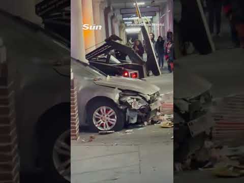 Elderly driver hospitalized after crashing into Dollar Tree