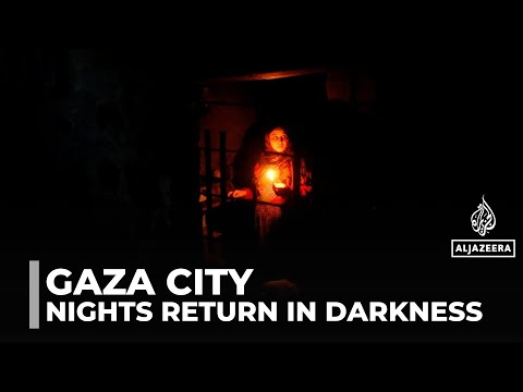 Gaza City’s nights return in darkness as residents rebuild amid ruins