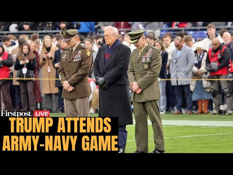 LIVE: Trump Cheered at Army–Navy Game, Leads Coin Toss After Syria Attack Condemnation | N18G