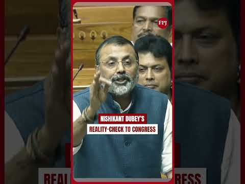 Nishikant Dubey Hits Back at Congress: “What Honesty, What Transparency Are You Talking About?”