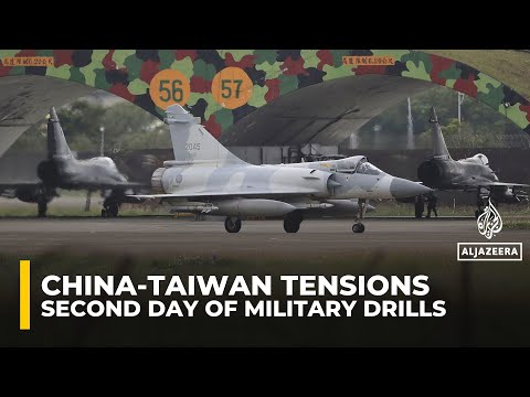 Taiwan scrambles jets as China tests missiles on a second day of military drills
