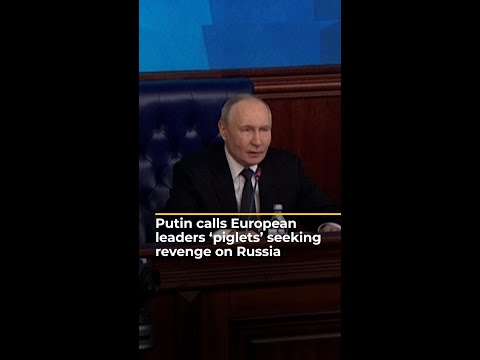 Vladimir Putin calls European leaders ‘piglets’ seeking revenge | AJ #shorts