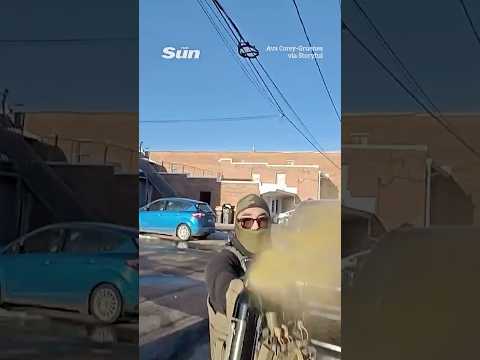 Dramatic moment ICE agent pepper sprays woman in the face at Minnesota protest