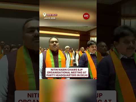 Nitin Nabin Chairs BJP Organisational Meeting at Party Headquarters in Delhi
