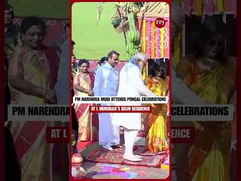 PM Narendra Modi Joins Pongal Celebrations At MoS L Murugan’s Delhi Residence