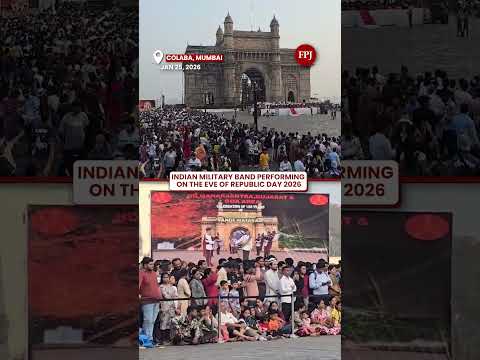 Republic Day 2026 Eve Marked by Indian Military Band Performance at Gateway of India