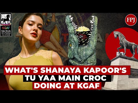 3D Crocodile Model From Tu Yaa Main At Kala Ghoda Arts Festival | Shanaya Kapoor, Adarsh Gourav