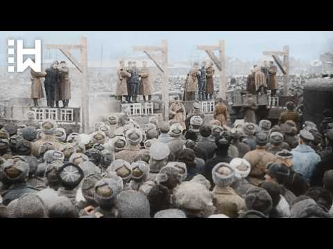 Execution of 8 Nazis: They Trembled and Begged as 30,000 Applauded