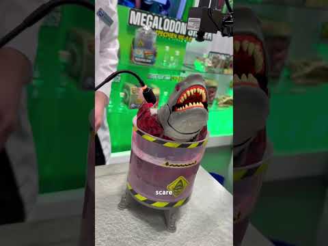Meet Spin Master’s hatching Megalodon Shark. #spinmaster #shark #toys #toyfair #nytoyfair