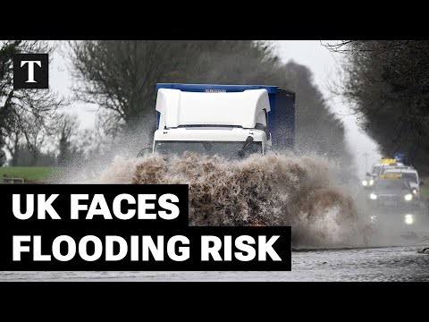 Record Breaking Wet Rainfall Puts 100 Areas Of UK Under Flooding Warning