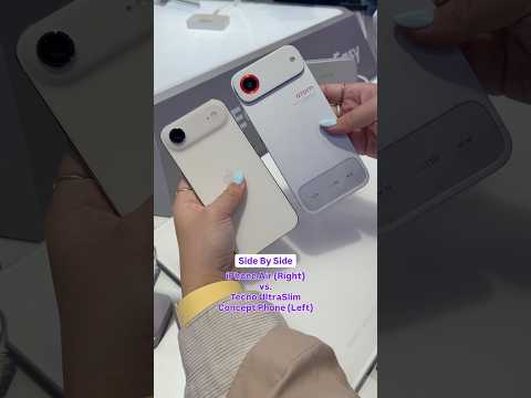 5.6mm Thick iPhone Air vs. 4.6mm Thick Tecno Ultra Thin Concept Phone