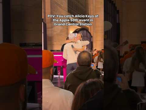 Alicia Keys Brings Tim Cook to The Stage at the Apple 50th