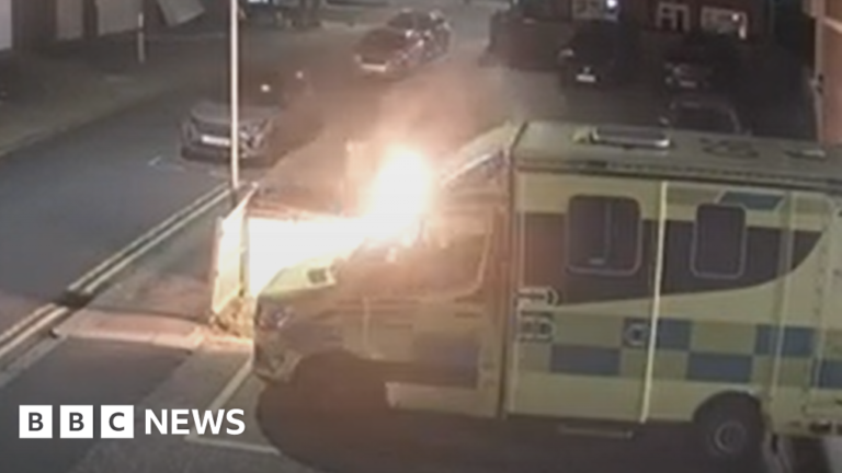 Arson attack on Jewish charity ambulances investigated by counter-terror police