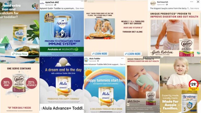 Australia may ban infant formula advertising. Here’s what the online ads actually say