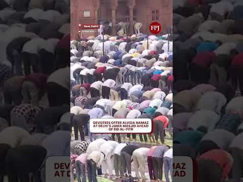 Eid 2026: Hundreds Gather To Offer Alvida Namaz At Delhi’s Jama Masjid