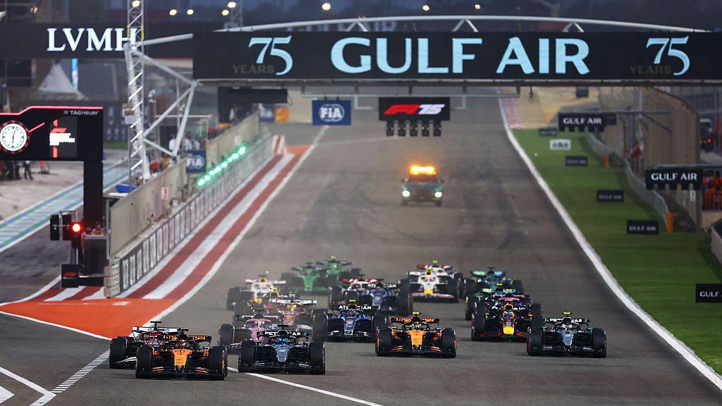 Bahrain Grand Prix start line