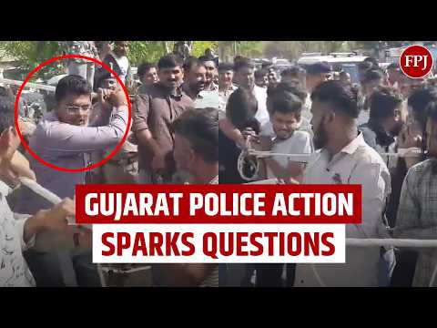 Gujarat Police Thrash 18 Accused in Public During Crime Scene Reconstruction | Video Sparks Outrage
