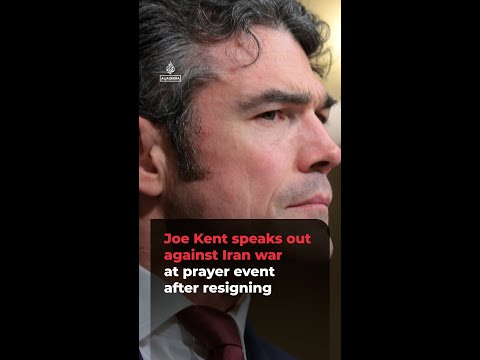 Joe Kent speaks out against Iran war at prayer event after resigning | #ajshorts