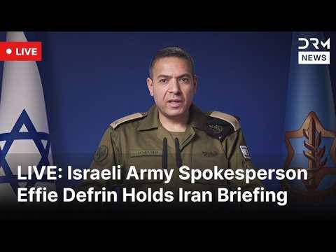 LIVE: Israeli Army Spokesperson Effie Defrin Holds Media Briefing | AC1N