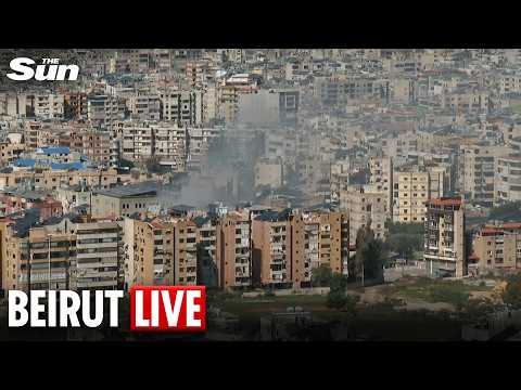LIVE: View overlooking southern suburbs of Beirut's skyline as seen from Baabda, Lebanon.