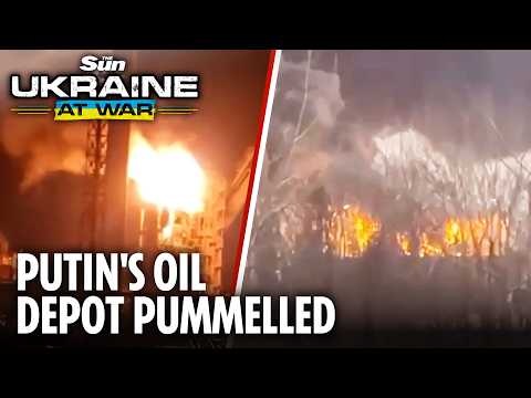 Massive Inferno at Russia’s Kosogorsky steel plant after Ukrainian drone strike