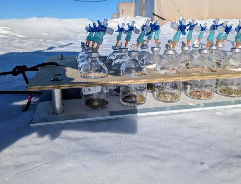 Microbes in Antarctica survive the freezing and dark winter by living on air
