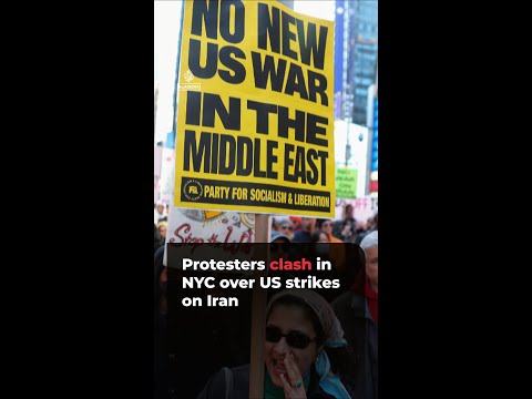 New Yorkers protest US strikes on Iran | #ajshorts