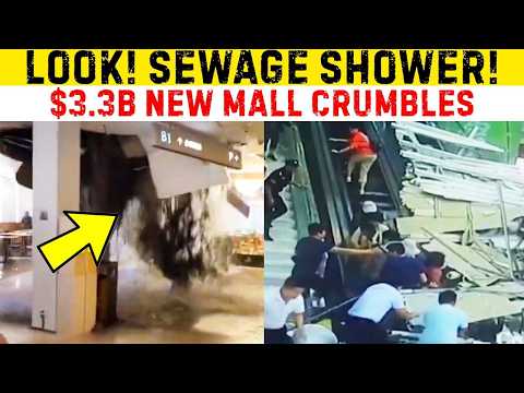 NO ONE IS SAFE IN CHINA! Brand New Malls Collapse, Tunnels Flood, Stations Crumble