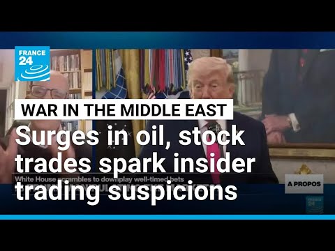 Oil, stock trading spikes before Trump's Iran remarks spark insider trading suspicions • FRANCE 24