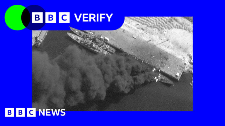 Satellite images show Iranian navy and nuclear sites hit by US-Israeli strikes