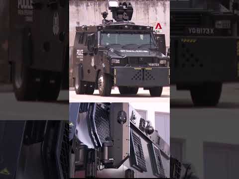 Singapore police unveil new tactical strike vehicles and water cannon fleet