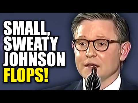 Sweaty Mike Johnson PANICS And Reaches New Low