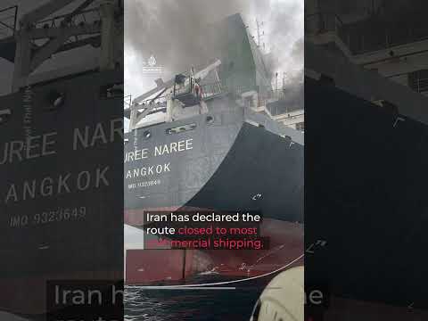Three ships hit by projectiles in Strait of Hormuz | AJ #shorts