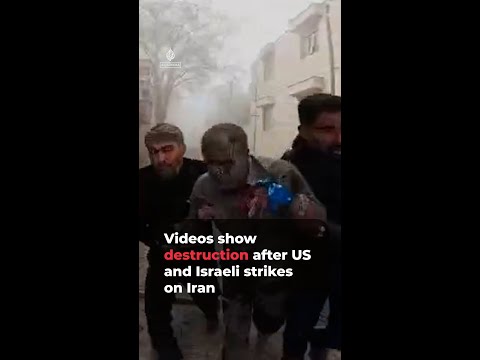 Videos show destruction after US and Israeli strikes on Iran | AJ #shorts
