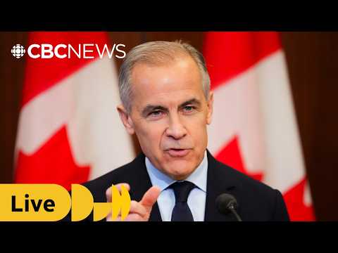 Carney holds news conference north of Montreal