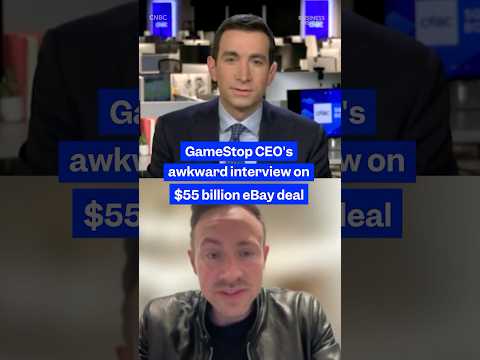 #GameStop wants to buy #eBay for $55B, but an awkward CNBC interview proves the details are murky.