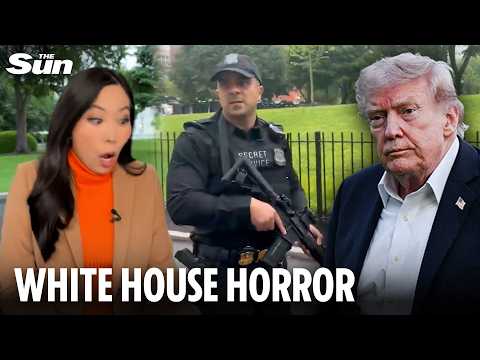 Gunman shot dead outside White House after opening fire as video shows reporters diving for cover