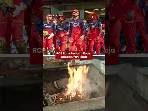 RCB Fans Hold Special Pooja & Hawan In Bengaluru Ahead Of IPL Final Against Gujarat Titans