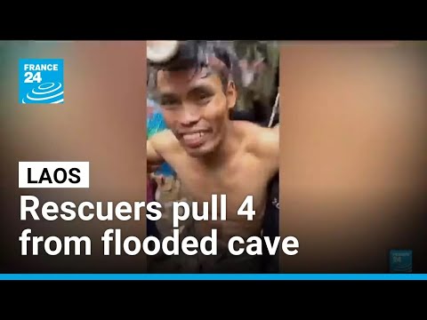 Rescuers pull four villagers trapped in a flooded cave during ten days • FRANCE 24 English