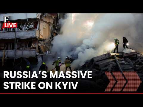 Russia Launches Massive Drone Strike on Kyiv Killing Atleast 1, Injuring Many | LIVE