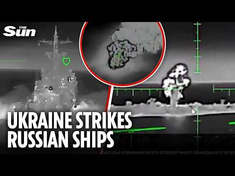 Ukraine blasts Putin’s ships in Caspian Sea and strikes key Russian facilities