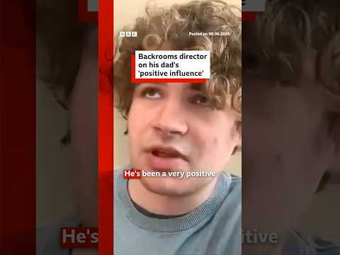 Backrooms director on his dad's'positive influence'. #KaneParsons #Backrooms #BBCNews