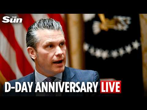 LIVE: US Defence Secretary Pete Hegseth attends D-Day anniversary events in France