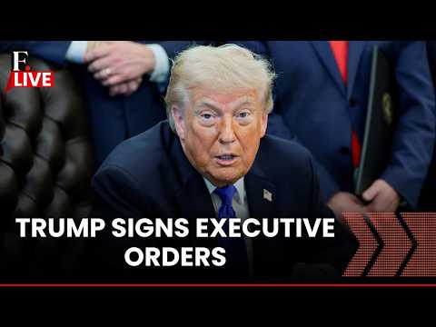 LIVE | US President Donald Trump Signs Executive Orders from the Oval Office
