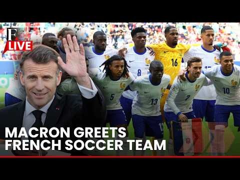 Macron LIVE: Emmanuel Macron Meets French Soccer Team Les Bleus | FIFA World Cup 2026 |Kylian Mbappe