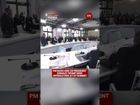 PM Narendra Modi And US President Donald Trump Seen Interacting At G7 Summit