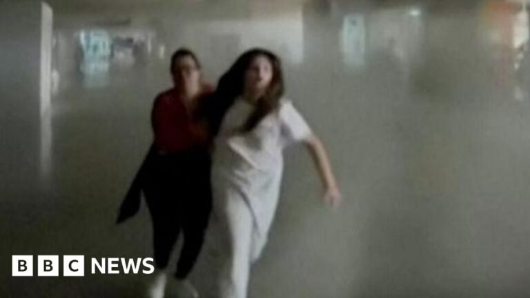 Watch: Moment earthquakes hit airport and buildings in Caracas