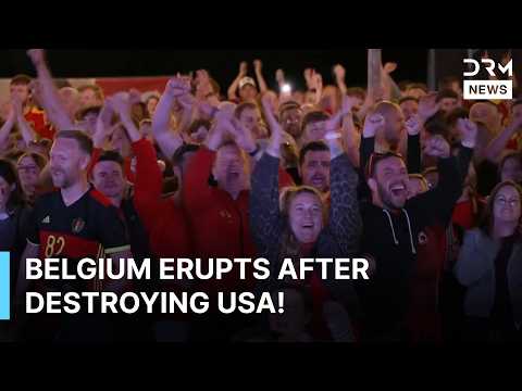Belgium Fans GO WILD After 4-1 Victory Over USA | Massive World Cup Celebration in Herzele | AD1Z